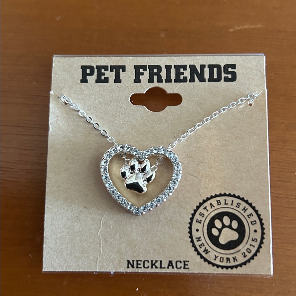FRIENDS Silver Heart Necklace